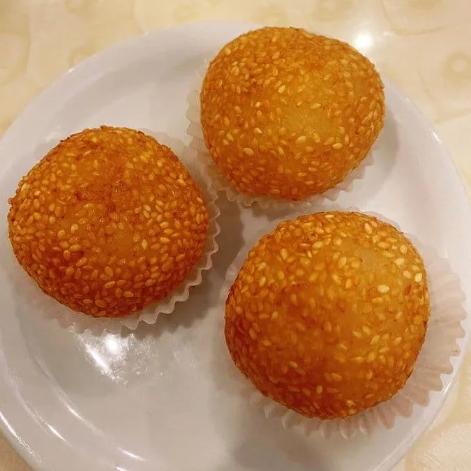 Deep Fried Custard Ball Popular Dim Sum Dish in Saskatoon Chinese Food