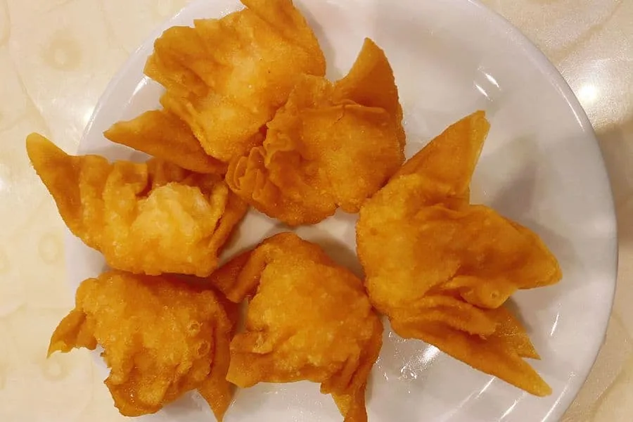 Deep Fried Shrimp Dumpling / 沙律明虾饺 at Dragon Emperor – Saskatoon Chinese Restaurant