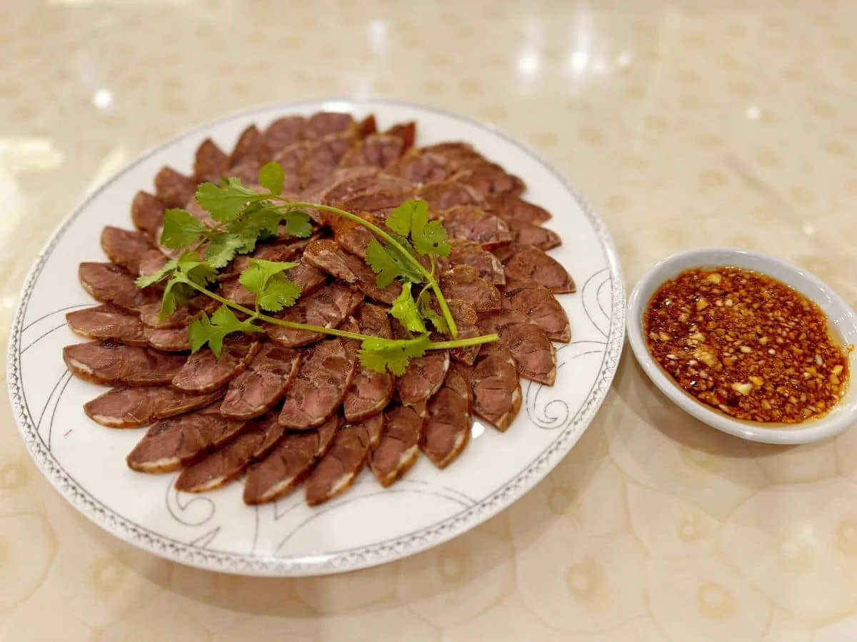 Braised Beef Shank in Soy Sauce 酱牛腱子 at Dragon Emperor Saskatoon Chinese Restaurant