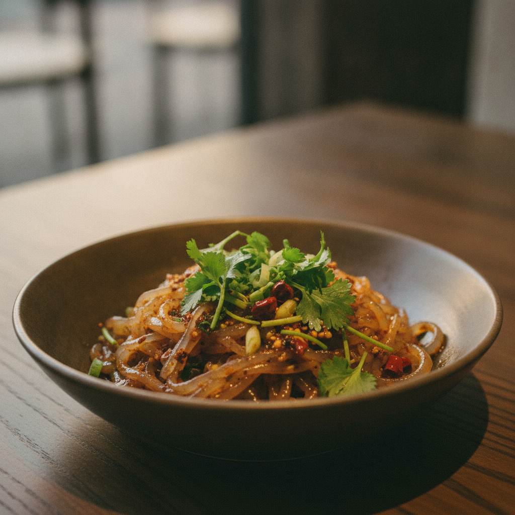 Embrace the Summer Heat in Saskatoon with Dragon Emperor's Invigorating Sichuan Mala Cold Jelly Noodles!